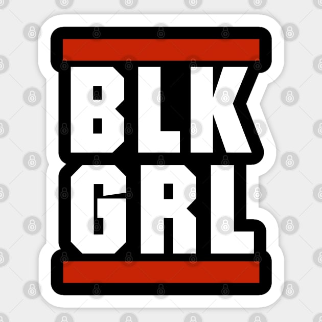 BLK Girl Hip Hop Sticker by blackartmattersshop